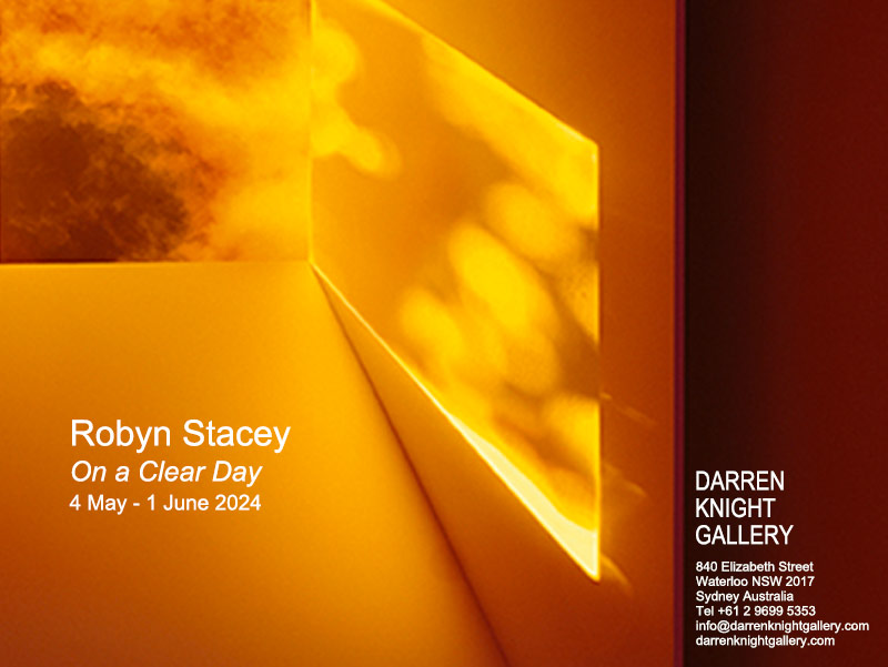 robyn stacey show 'On a Clear Day' opens May 4 at Darren KNight Gallery